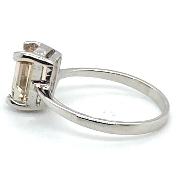 BiColor Tourmaline 2.05ct Solid 14K White Gold Ring - Picture 5 of 6